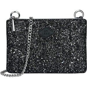 Clutch Purse for Women, Crossbody Glitter Evening Bag, Sequin Handbag Black